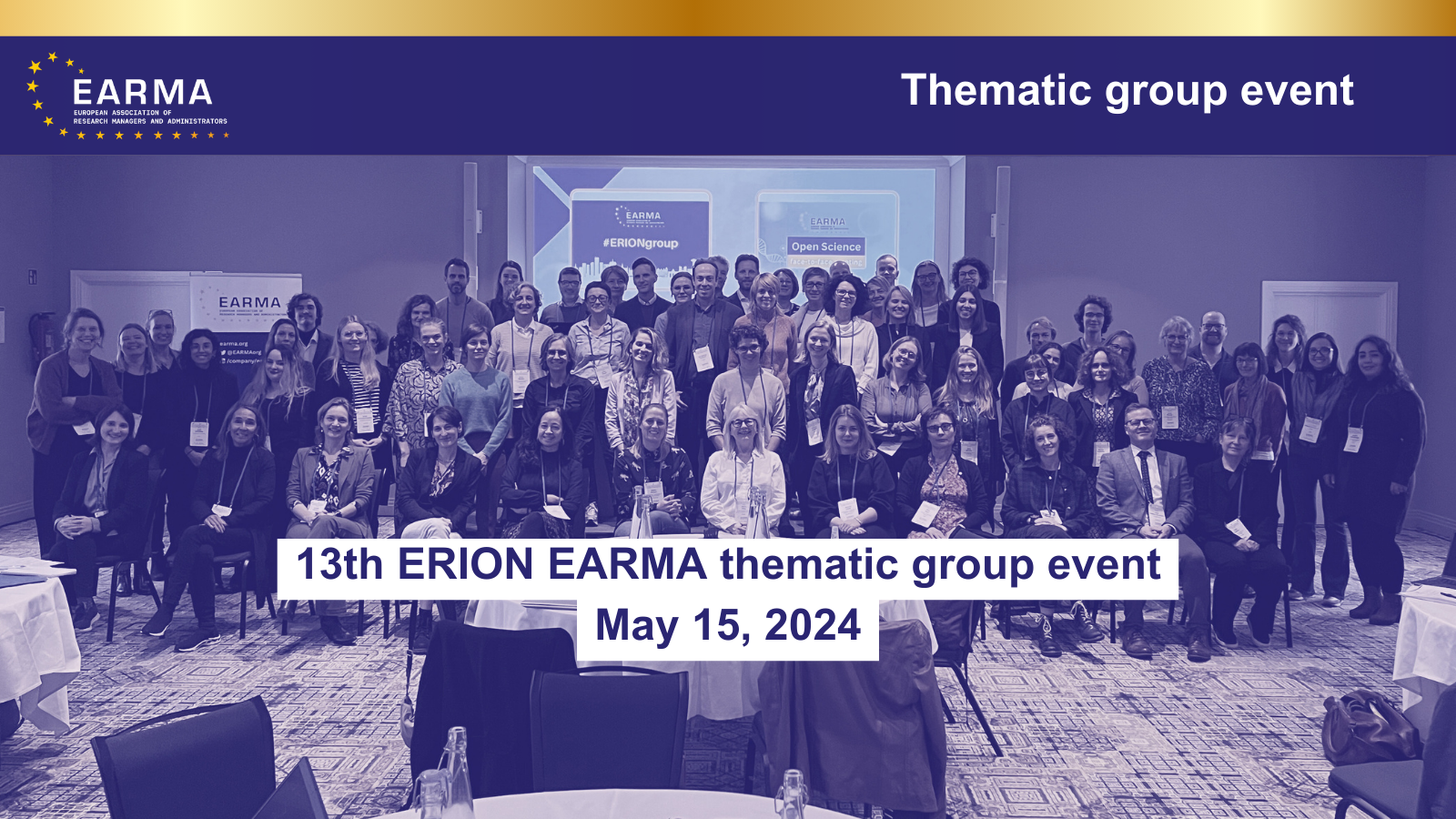 13th ERION EARMA Thematic Group Event
